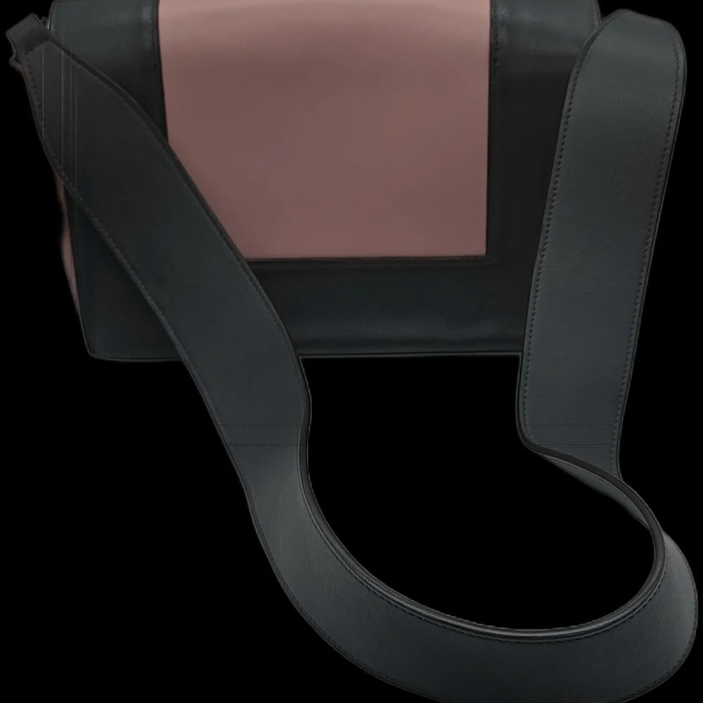 Celine Pink and Gray MEDIUM FRAME Leather Shoulder Bag - Picture 2 of 16